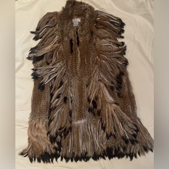 Alberto Makali 100% genuine rabbit fur vest - Picture 1 of 3